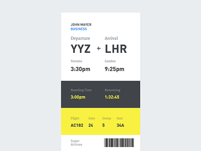 Boarding Pass (Concept)