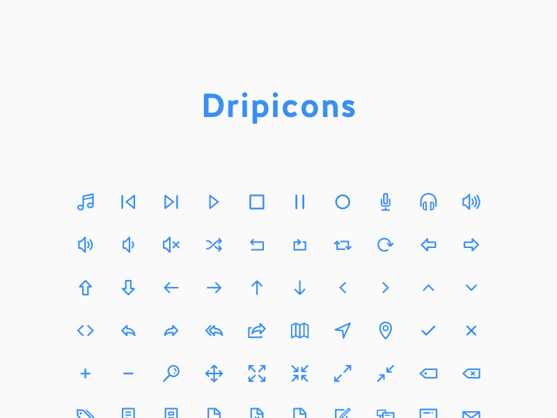 Dripicons V2 (Free Iconset)