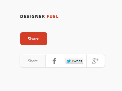 Share Menu - (Free Resource) - HTML5, CSS3 buttons css3 designer fuel download facebook free free resource google plus html5 resource share social tweet
