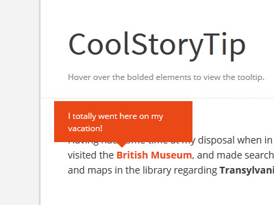 Tooltip - (Free Resource) - HTML/CSS3