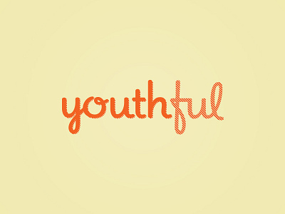 youthful + wallpaper apricot fun happy typography young youth