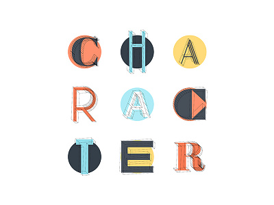 Character church design sermon typography