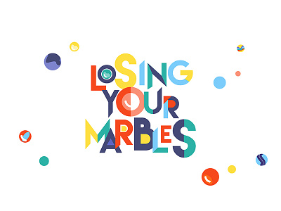 Losing your marbles church design sermon typography