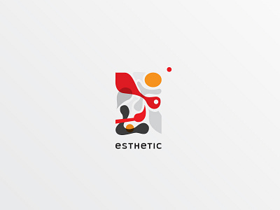 Esthetic Logo. Option 2 aesthetic art brush brushwork canvas e gallery letter logo paint painting symbol