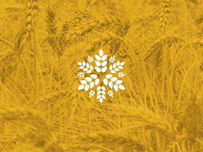 fbr Visual System - Agricultural Branch Icon agriculture bloom cereal concept design grain grow icon logo logotype symbol yellow