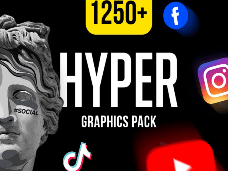 Hyper graphics pack adobe after effects animation branding design final cut intro logo motion graphics opener premiere pro presentation promo templates youtube