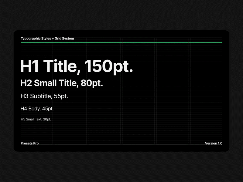 Presets Pro - Grid System for Designers