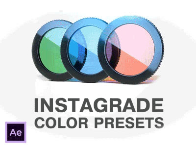 Instagrade Color Correction Template aftereffect cinematic color correction design film instagram motion style templates texture video