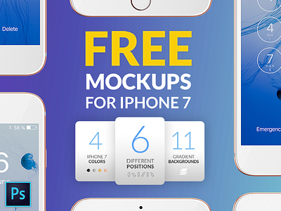 Free iPhones 7 Mockups