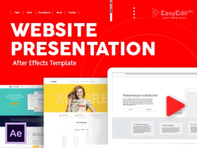 Website Presentation | After Effects Template development portfolio presentation promo seo simple theme web webdesign webpage website wordpress