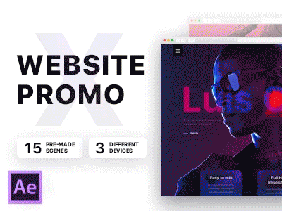 Website Promo X | After Effects Template