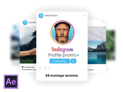 Instagram Profile Promo | After Effects Template business instagram intro marketing network opener photos presentation profile promo social media youtube
