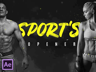 Sports Opener | After Effects Template aftereffect broadcast event intro opener presentation promo promotion slideshow social media sport templates titles tv youtube
