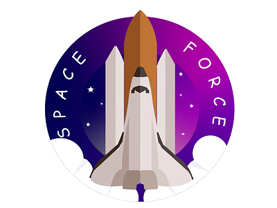 Rocketship logo design using illustrator