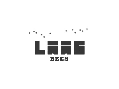 Lees Bees design honey logo