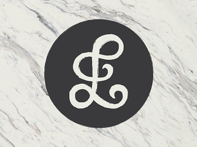 "L" for Liana design draw hand lettering initial l letter l marble type typography