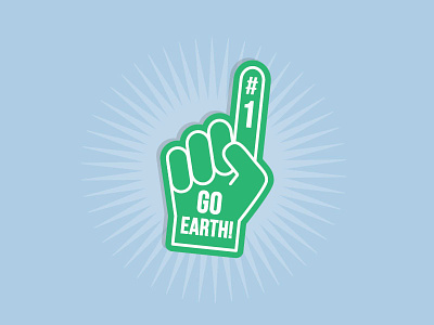 Earth Day 2016! day earth earthday foam finger globe planet recycle savetheearth sports team world
