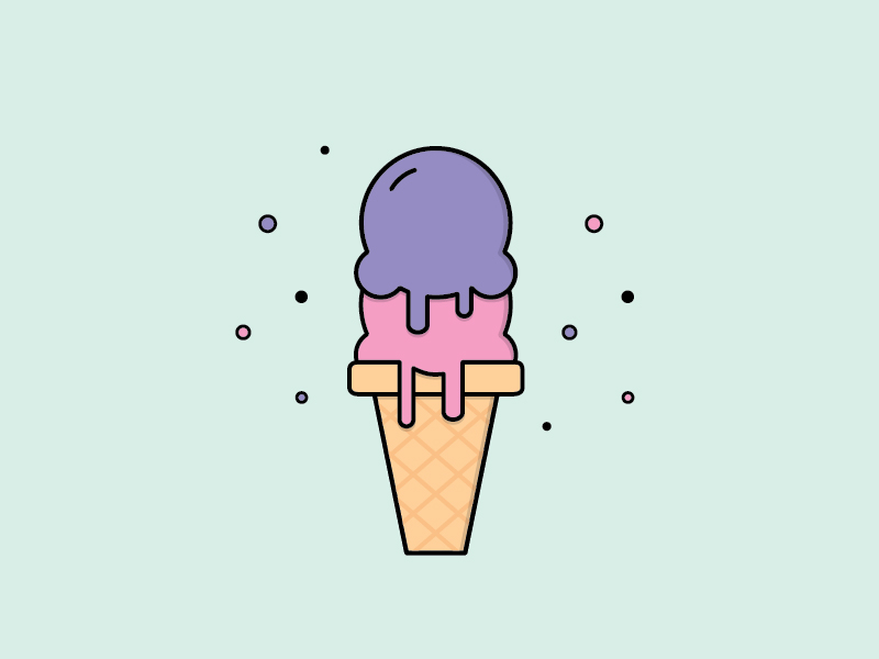 Ice Cream Day Dream by Liana Rose Design on Dribbble