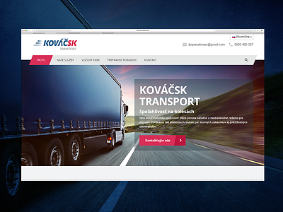 Transport website design graphic transportation ui webdesign website