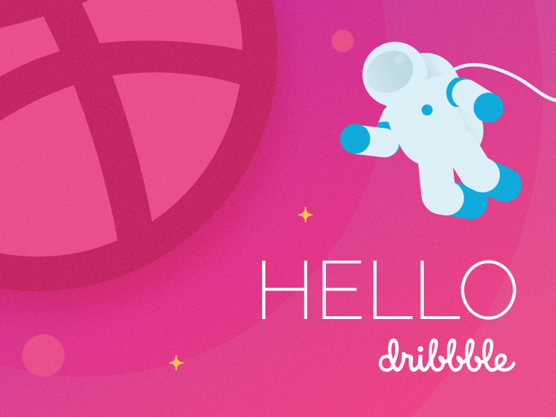 Hello Dribbble by Robert Vajda on Dribbble
