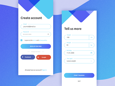 Daily UI challenge - sign up screen