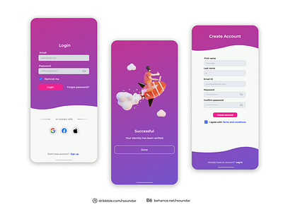 Sign up page, modal, form, signing up UI Design by Soundar R on Dribbble