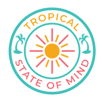 Tropical State of Mind aloha beach california coastal design hawaii islands palm trees sunshine tropical waves