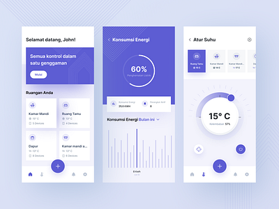 Smarthome App Exploration analytics design flat design house automation mobile app mobile ux pattern remote control shape simple smarthome smarthome automation ui ui design ui ux