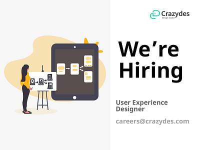 Crazydes, hiring user experience designers