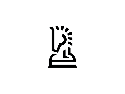 Knight animal chess horse icon illustrator knight mark symbol