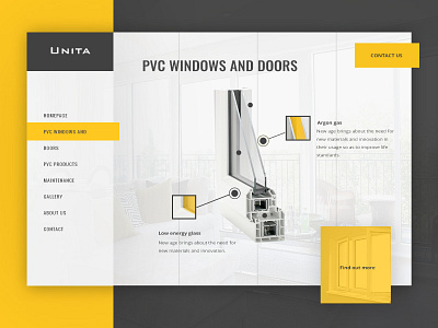 Unita website design awesome clean design modern simple ui ui ux ux uxdesign website windows yellow