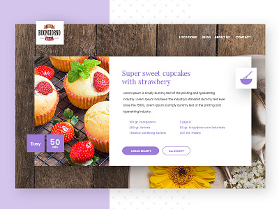 Buiongiorno Website Design Receipt awesome cookies design food modern muffin purple receipt red strawberry sweet ui website