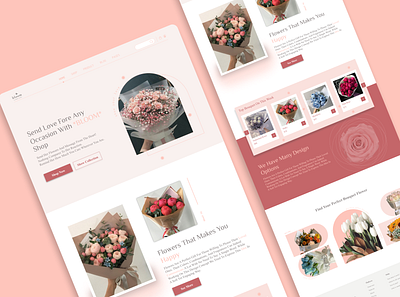 flowers🌸 3d animation branding design flowers graphic design illustration lili logo lyly motion graphics pink rose ui ux