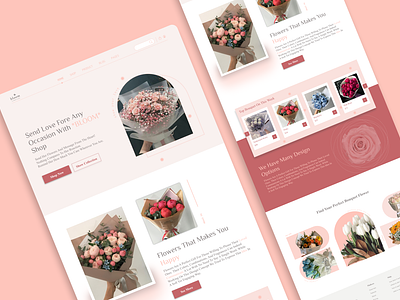 flowers🌸 3d animation branding design flowers graphic design illustration lili logo lyly motion graphics pink rose ui ux