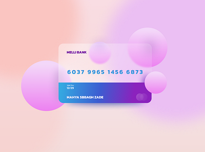 credit cards 3d animation branding credit ards design glassmorphism glassy graphic design illustration logo motion graphics pink purple ui