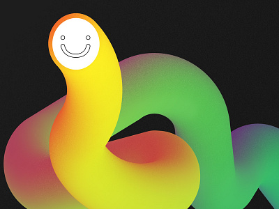 🐛 colour illustration worm