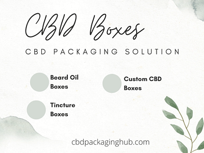 Custom CBD Packaging Boxes
