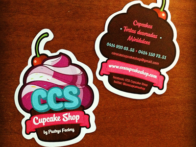 CCS upcake Shop Tarjetas brand card cupcake tarjeta vector