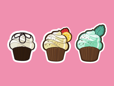 CCS • Nuevos Sabores cupcakes vector