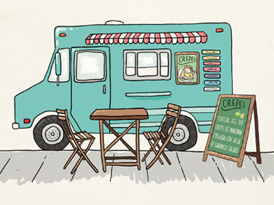 Food truck by Michelle Gómez on Dribbble