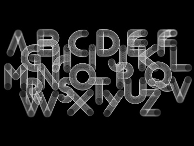 Typography Art - Alphabets alphabets blendart branding digitalart digitaldesign graphic design illus illustration lineart typeart typedesign typography ui vectorart