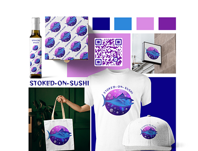 Stoked On Sushi branding des design figma graphic design illustration logo