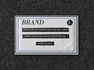 Neck label design