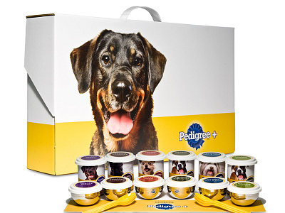 Pedigree Dogs Food Sales Kits book boxes dogs food kits marketing packaging sales