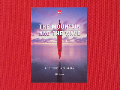 Quiksilver - The Mountain and the Wave book box clam shell deboss foil linen mountains ocean quicksilver surfing