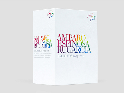 Amparo Espinosa Rugarcia Collection books case bound deboss design mexico packaging pantone writing
