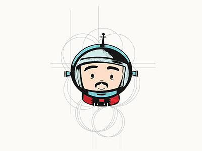 Mr. Colin astronaut boy cute space vintage