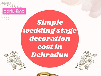 Simple wedding stage decoration cost in Dehradun wedding stage decoration