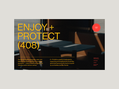 E + P (408) | Homepage Concept 408 bay area editorial layout san jose typography ui web design website