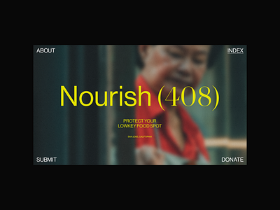 Nourish (408) | Homepage Concept 408 bay area editorial layout san jose typography ui web design website